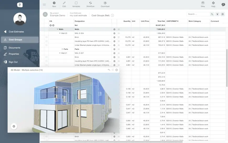 NOVA BIM 5D projekto paveikslėlis